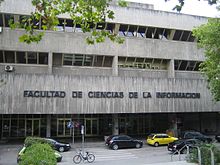 Fachada de la Facultad de Ciencias de la Informacion de la UCM
