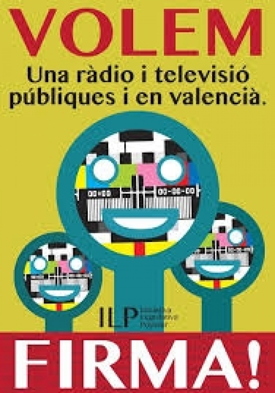 Empieza la recogida de firmas para reclamar una televisión pública y en valenciano
