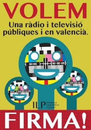 Empieza la recogida de firmas para reclamar una televisión pública y en valenciano